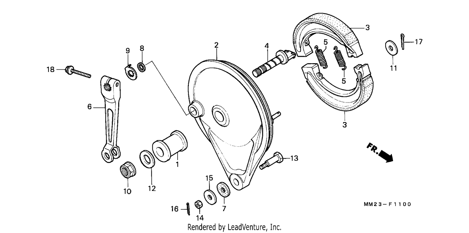 REAR BRAKE PANEL