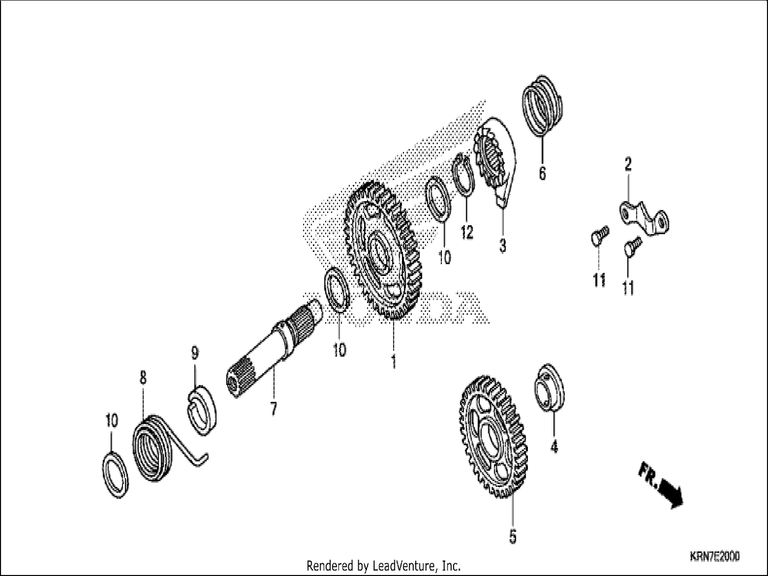  KICK STARTER SPINDLE