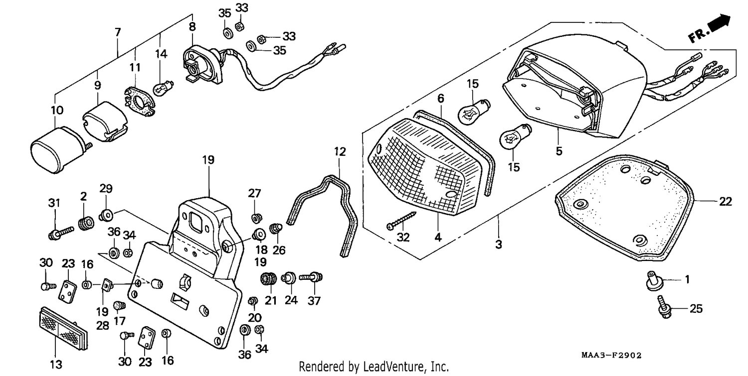 TAILLIGHT (VT1100C2-EXCEPT CM/2CM)