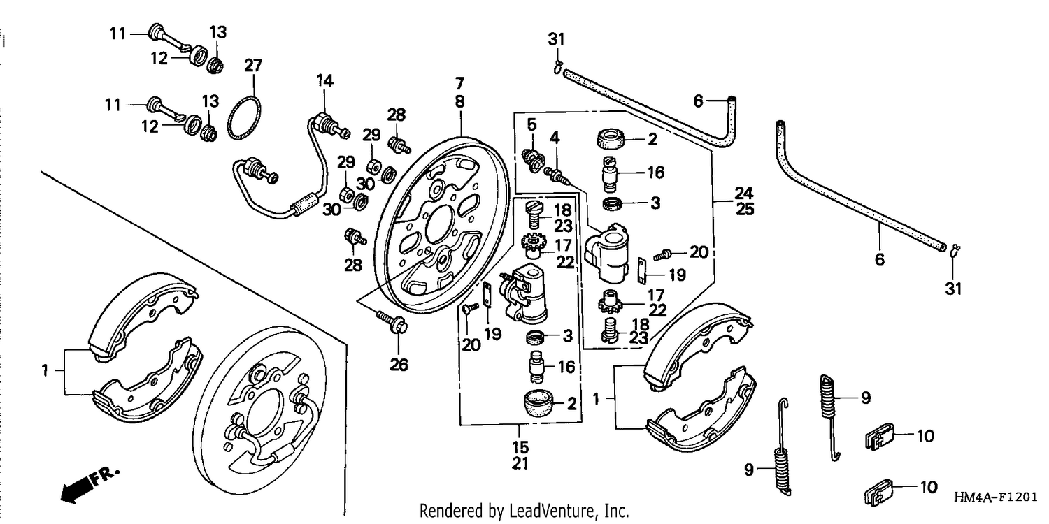 FRONT BRAKE PANEL (2)