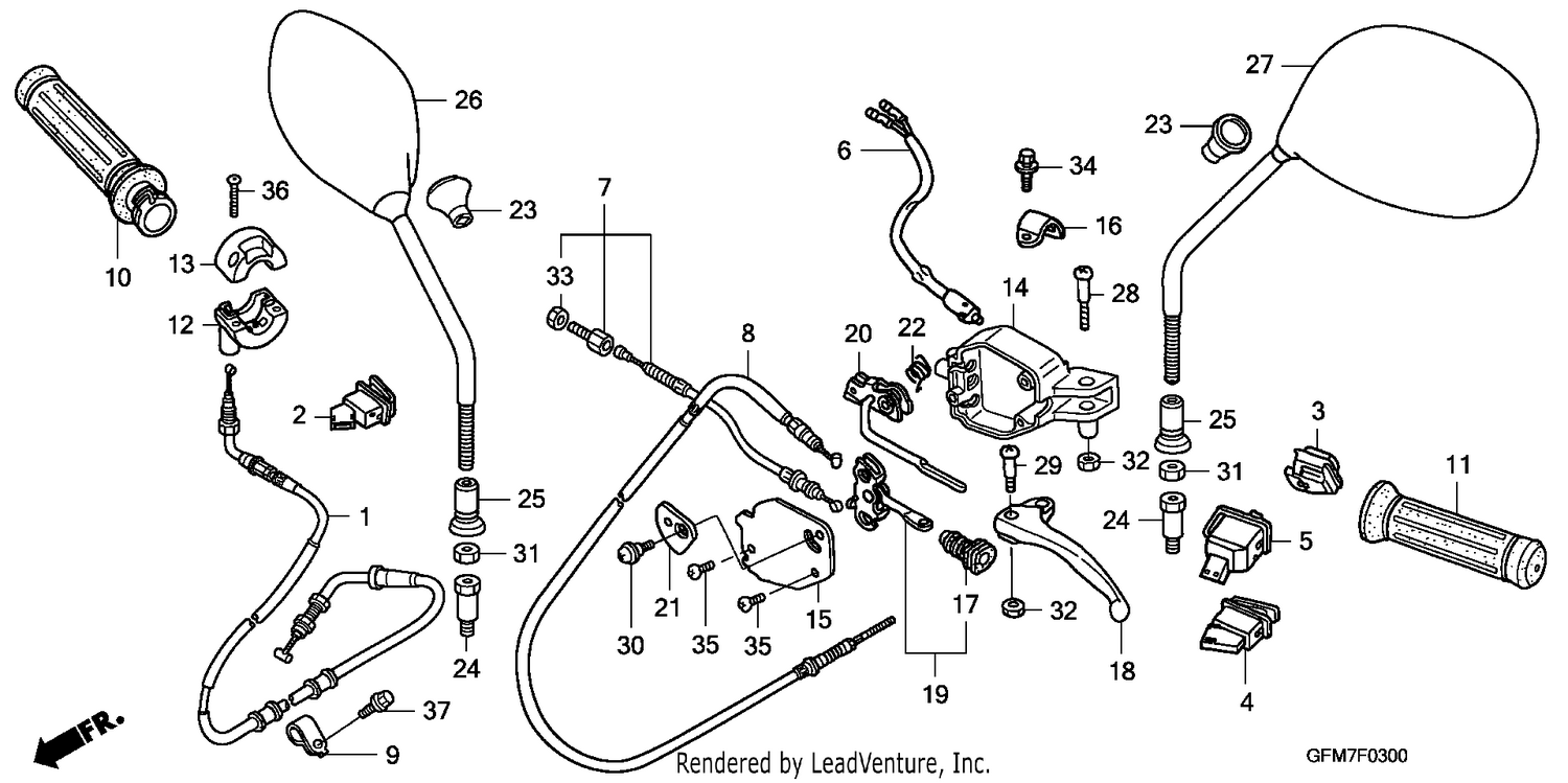 HANDLE LEVER/SWITCH/CABLE