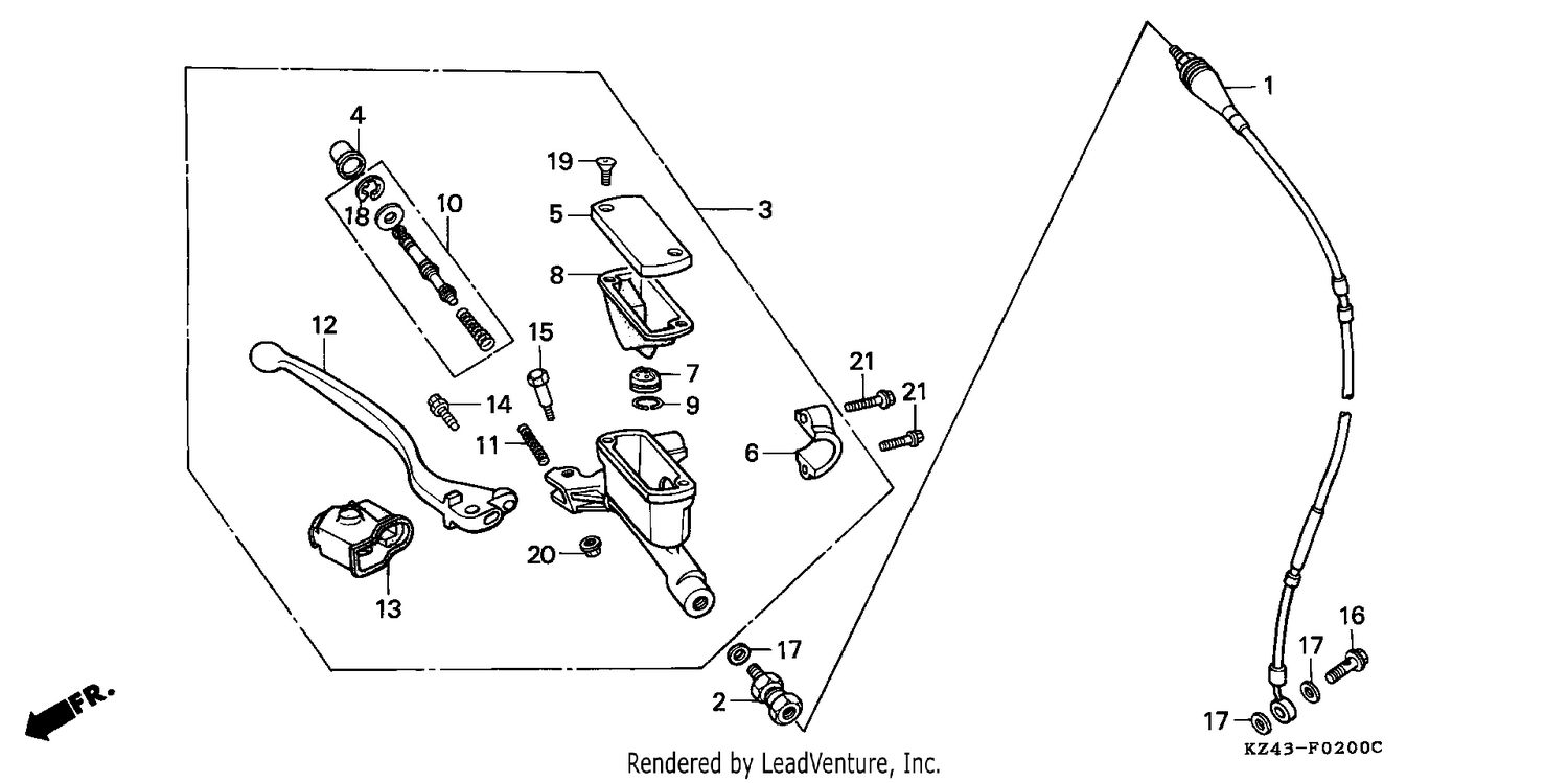 FR. BRAKE MASTER CYLINDER (1)