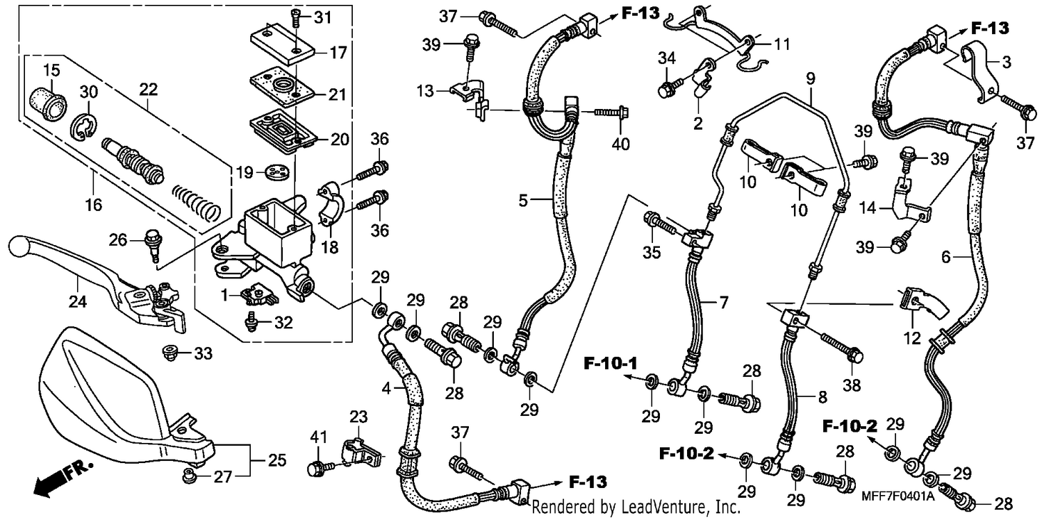 FR. BRAKE MASTER CYLINDER (ABS)