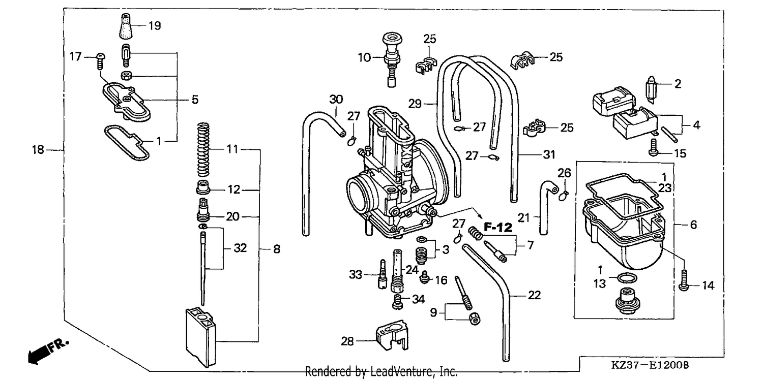 CARBURETOR (CR250R2,3)