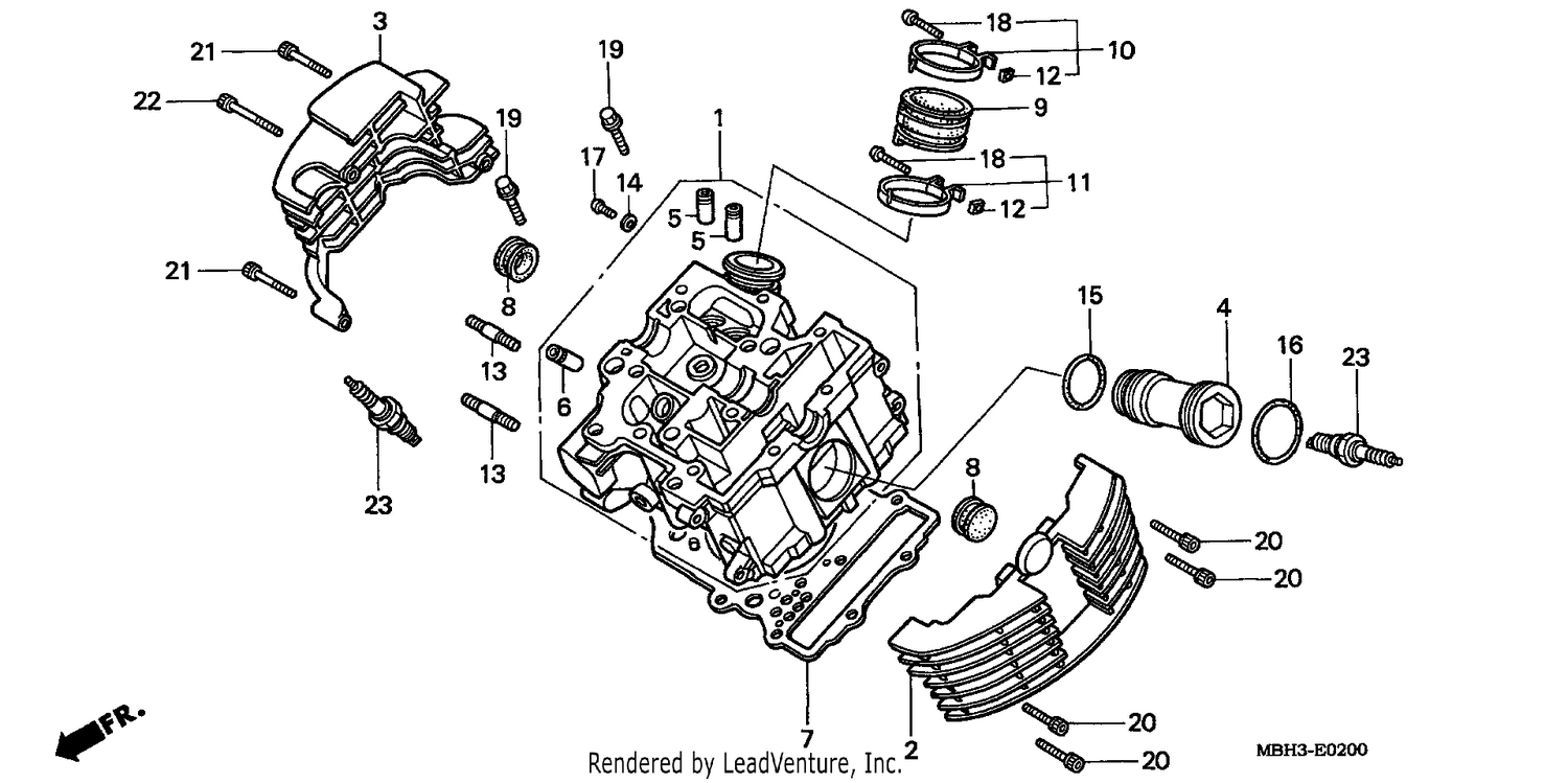 CYLINDER HEAD (FRONT)