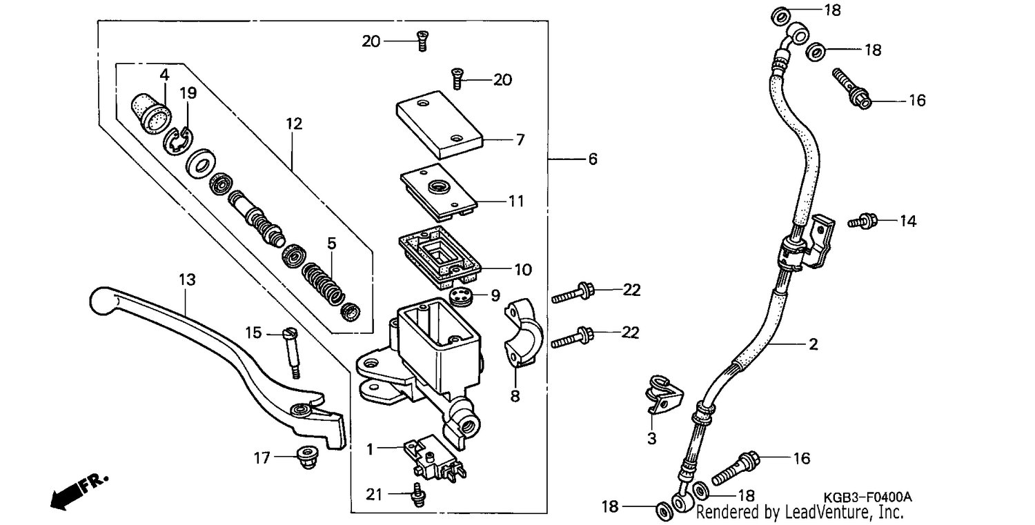 FR. BRAKE MASTER CYLINDER