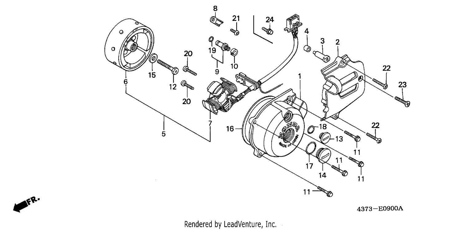 LEFT CRANKCASE COVER/ GENERATOR