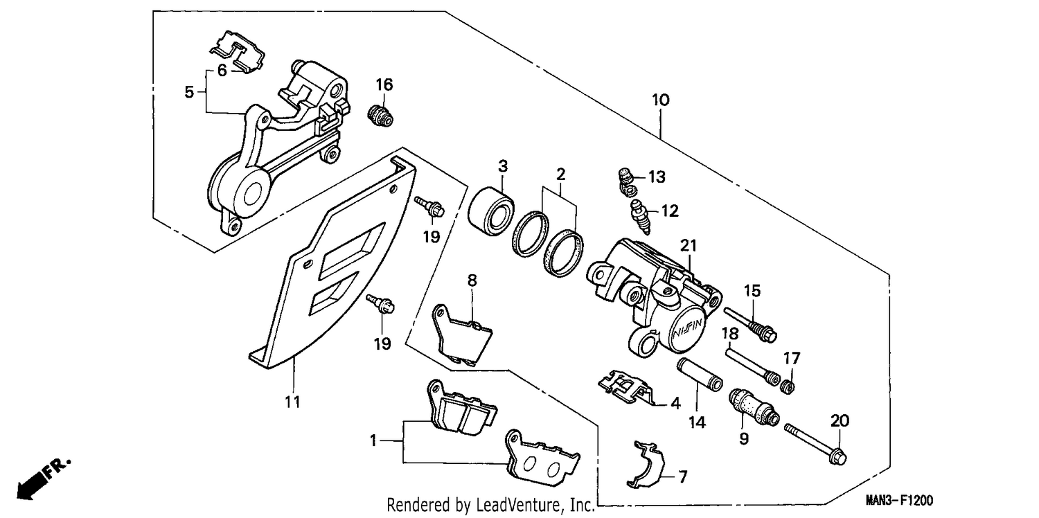 REAR BRAKE CALIPER (1)