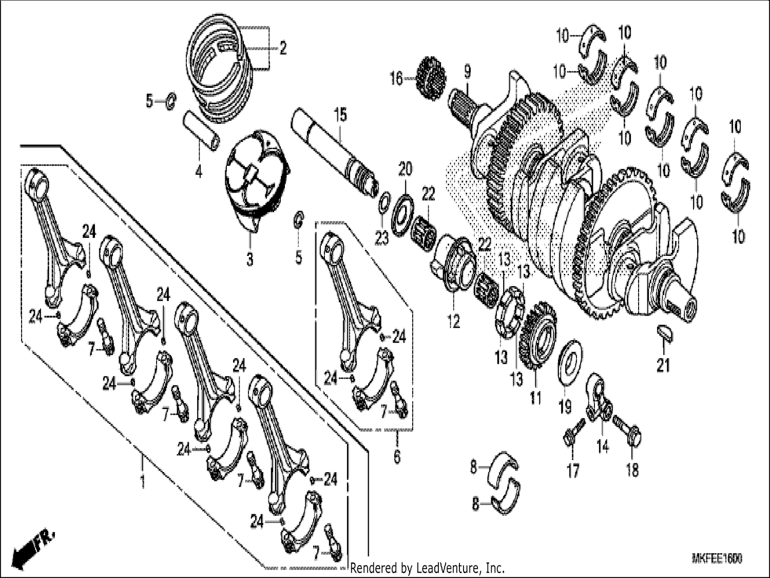  CRANKSHAFT/PISTON