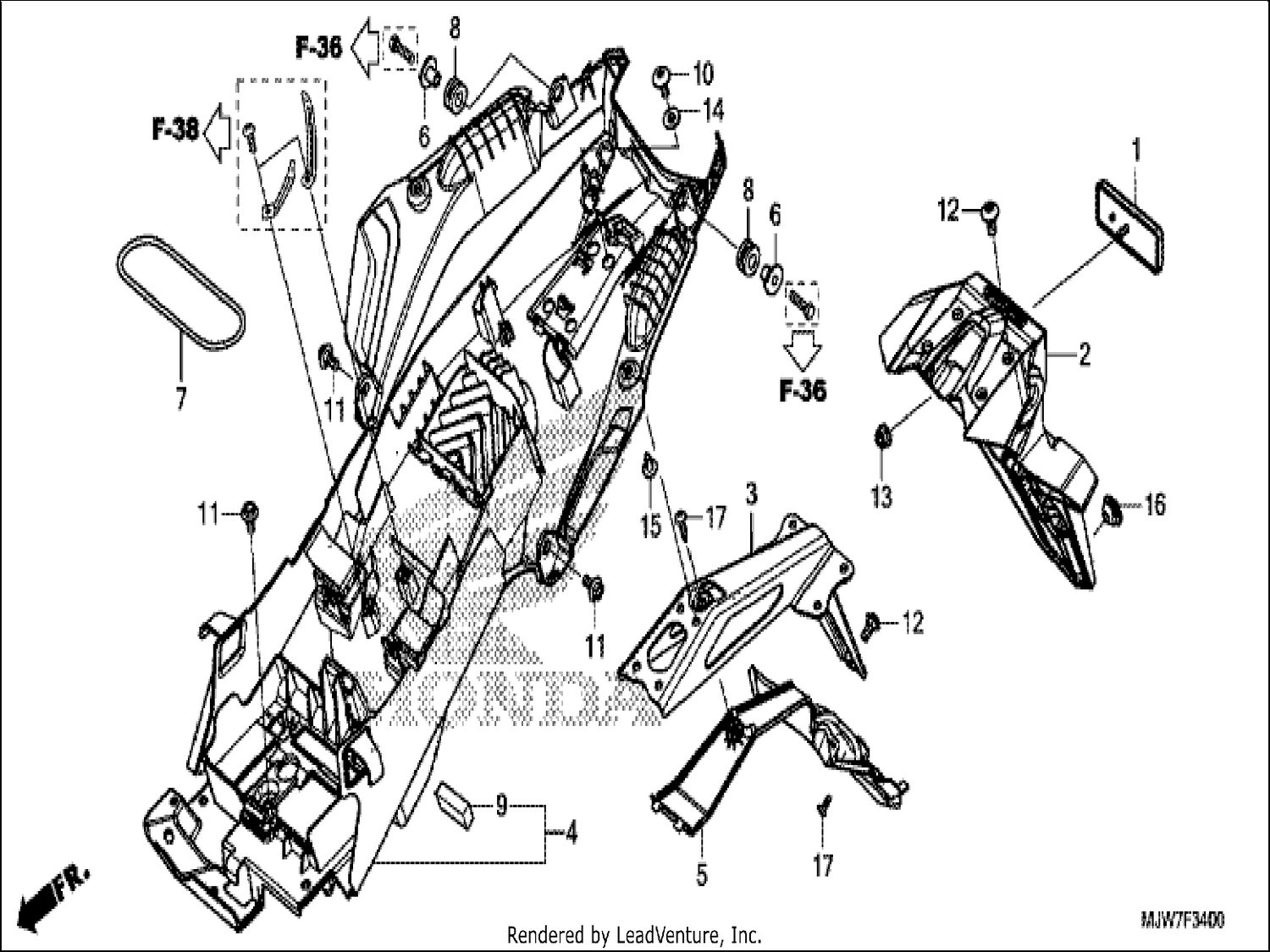  REAR FENDER