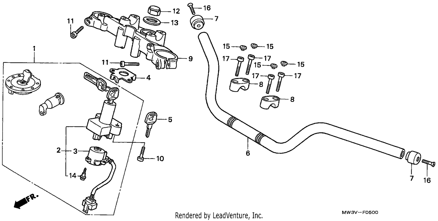 HANDLE PIPE/TOP BRIDGE