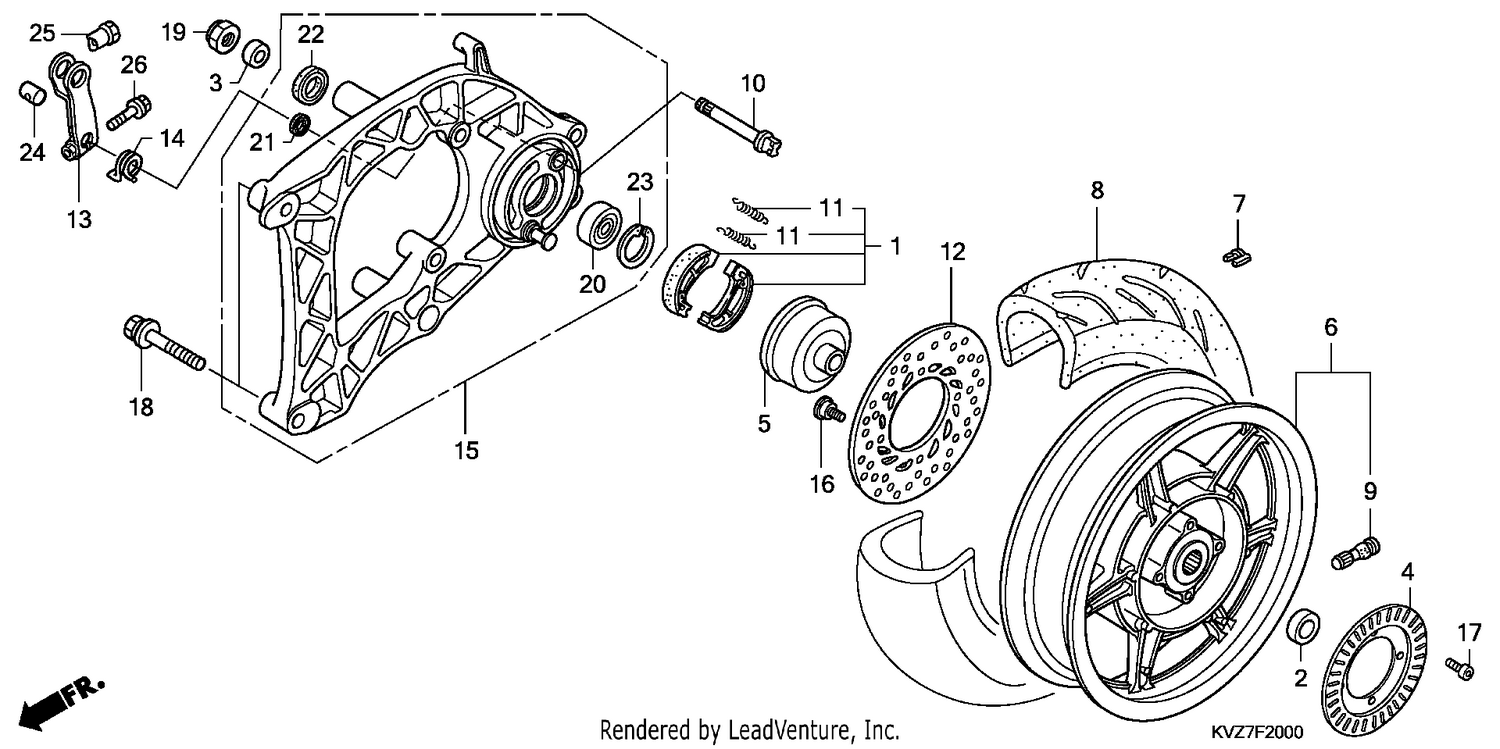 REAR WHEEL/SWINGARM