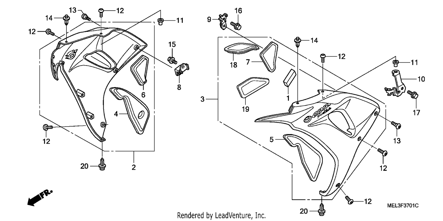 MIDDLE COWL (CBR1000RR6/7)