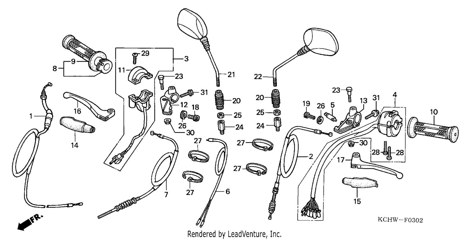HANDLE LEVER/SWITCH/CABLE (3)
