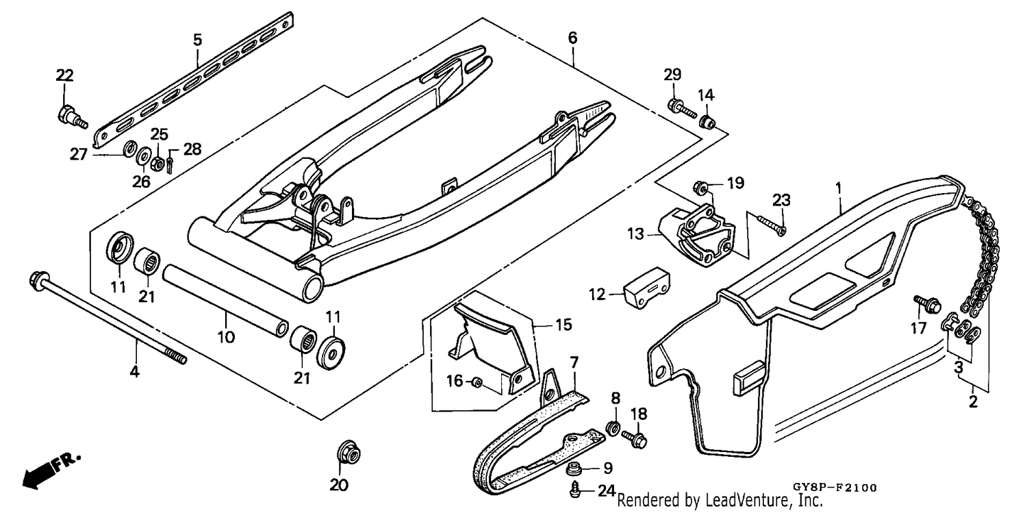 SWING ARM/CHAIN CASE