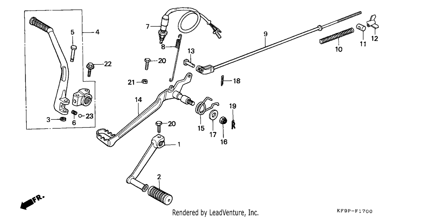PEDAL/KICK STARTER ARM