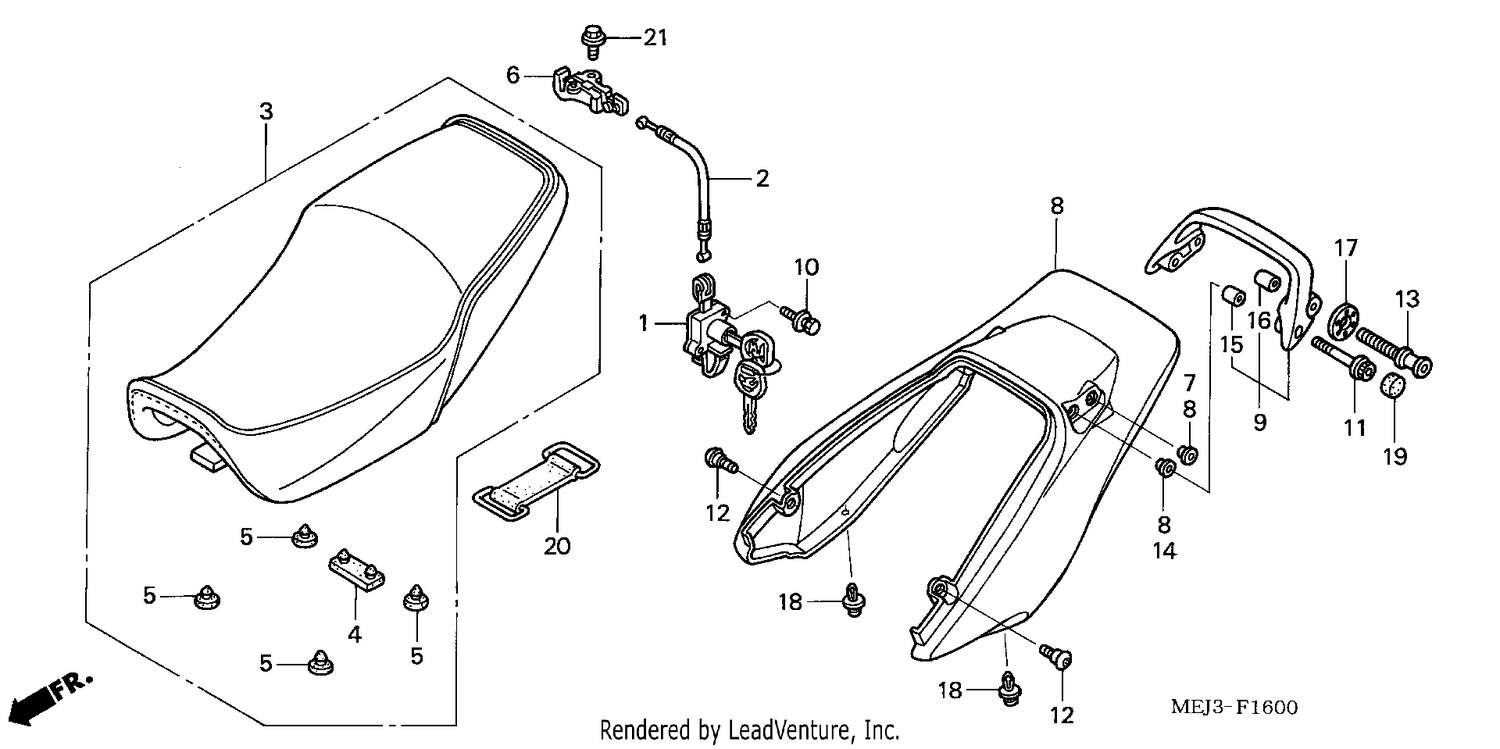 SEAT/REAR COWL