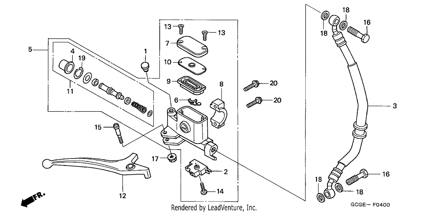 FR. BRAKE MASTER CYLINDER