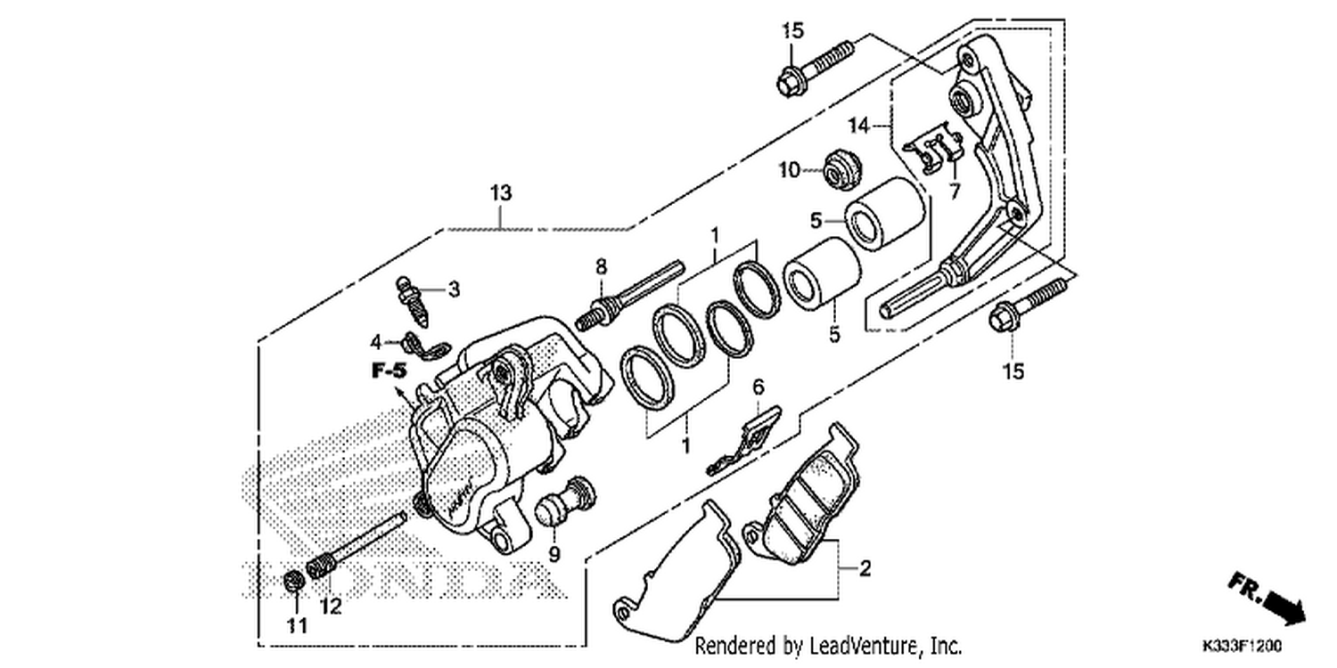  FRONT BRAKE CALI PER ( CBR250R/ 300R)