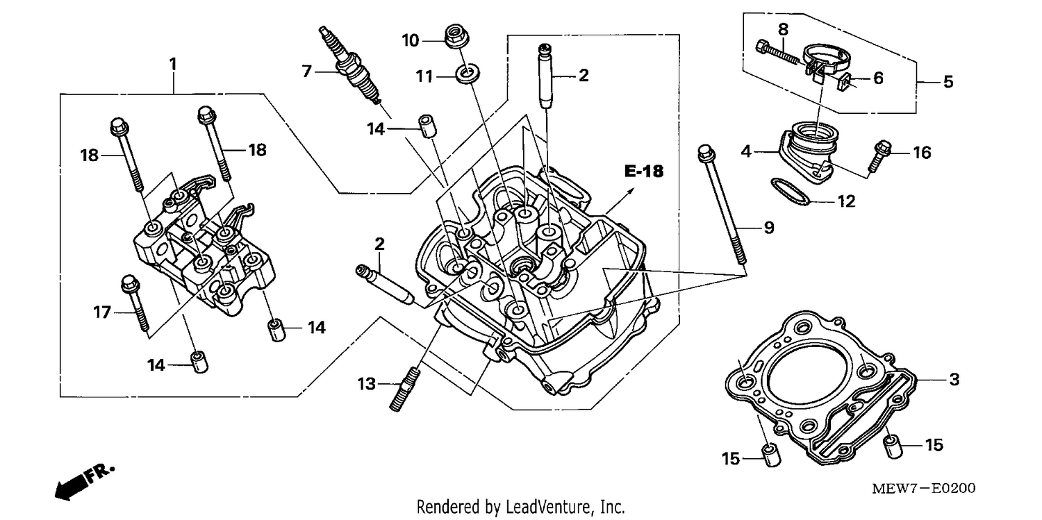FRONT CYLINDER HEAD