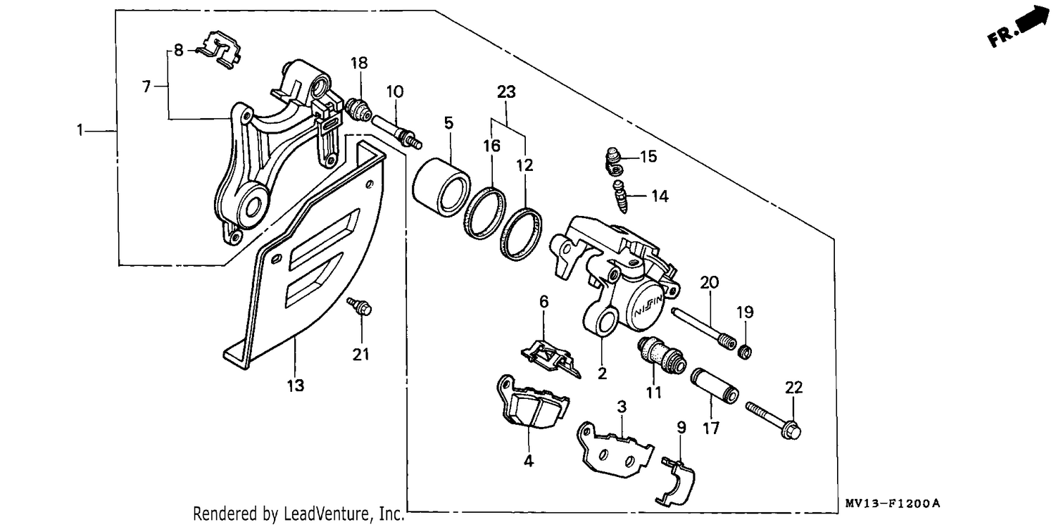 REAR BRAKE CALIPER