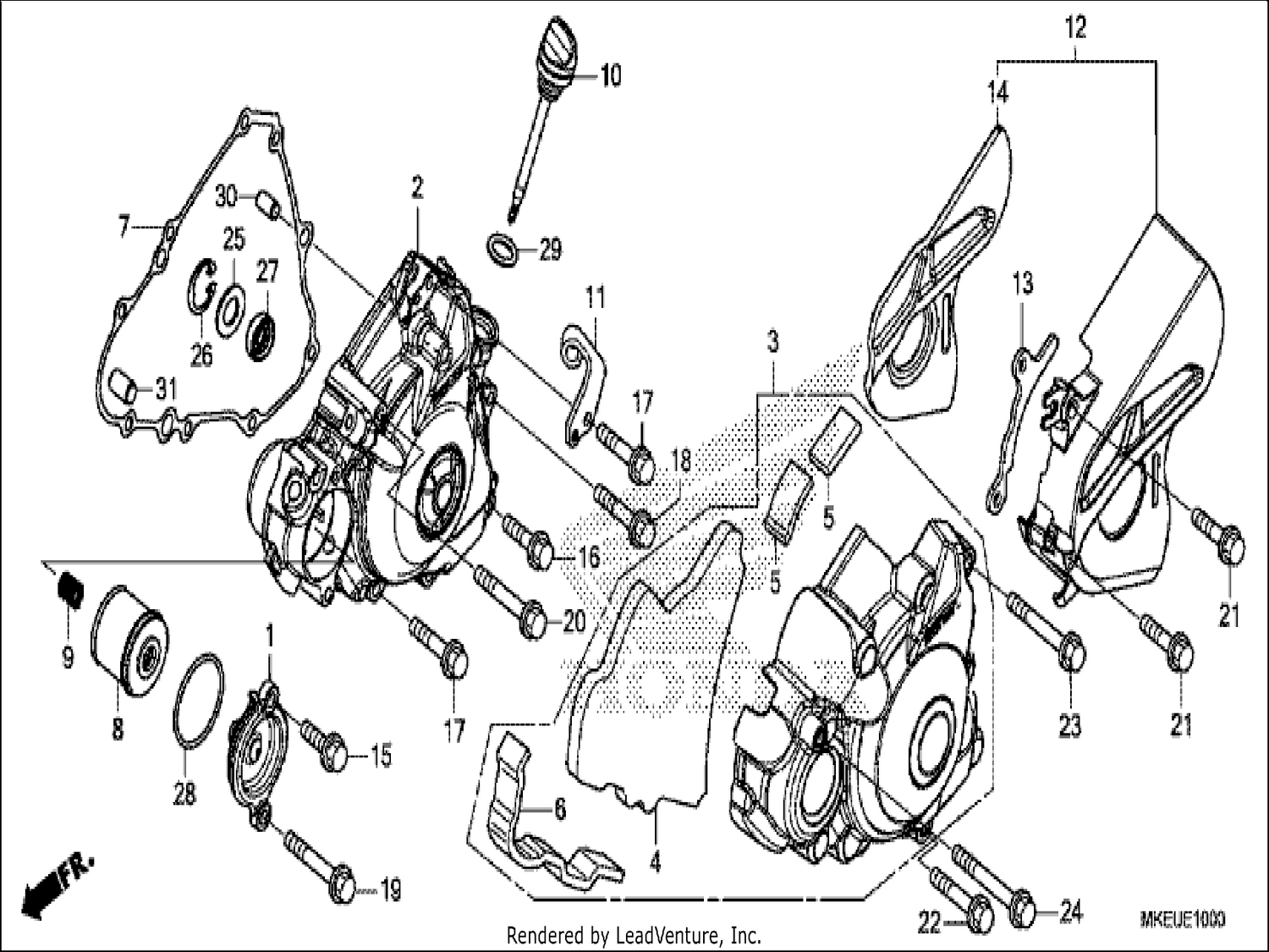  LEFT CRANKCASE COVER