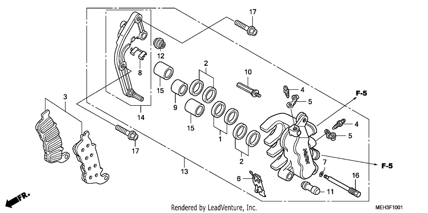 L. FRONT BRAKE CALIPER