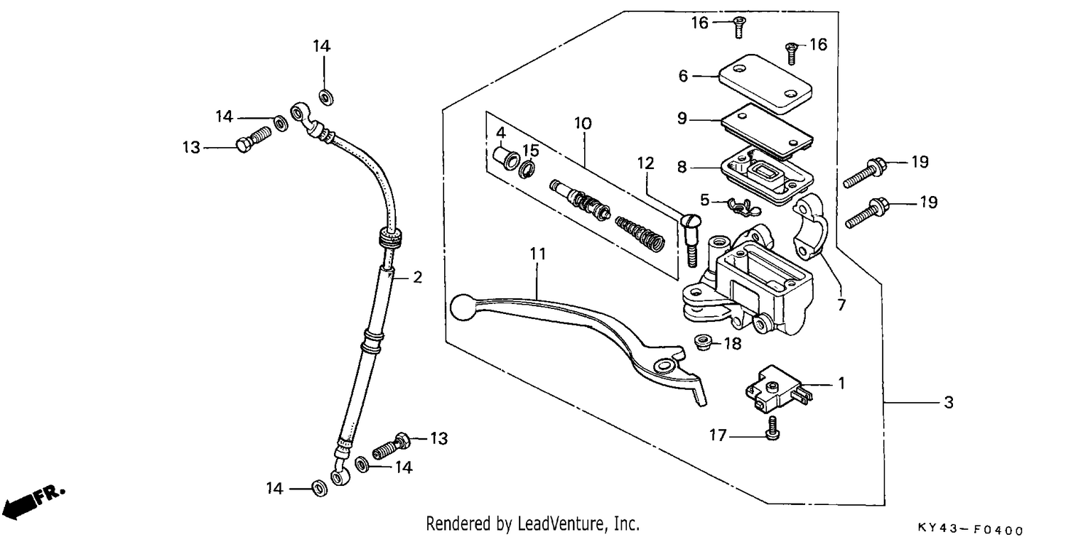 FRONT BRAKE MASTER CYLINDER