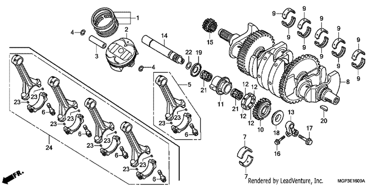  CRANK SHAFT/ PI STON