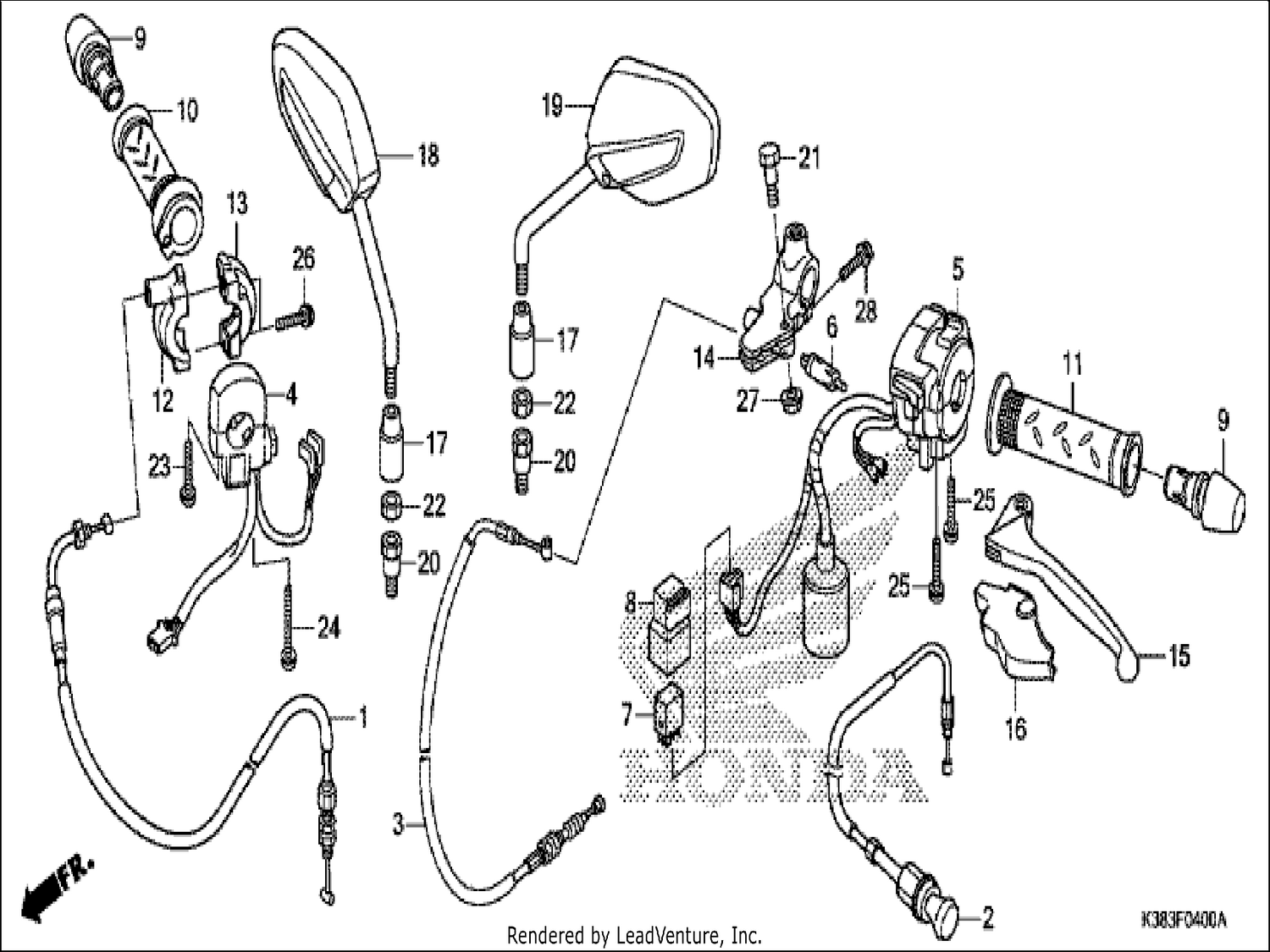  HANDLE LEVER/SWITCH/CABLE/MIRROR
