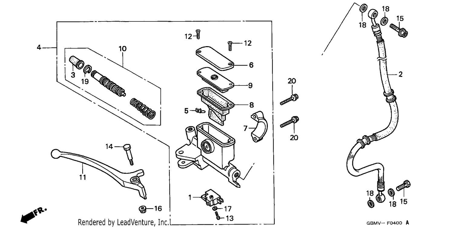 FR. BRAKE MASTER CYLINDER (1)