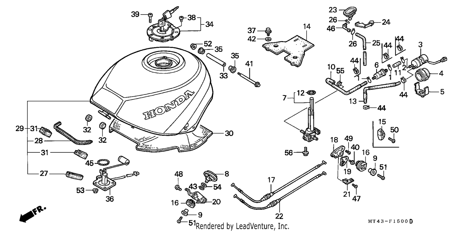 FUEL TANK (VFR750FL/FM/FN/FP)