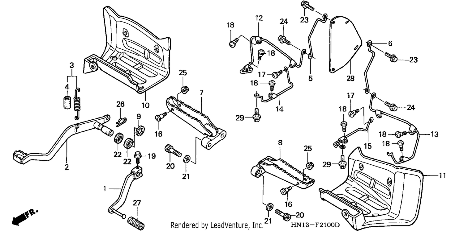 STEP/PEDAL (TRX400EXX-4)