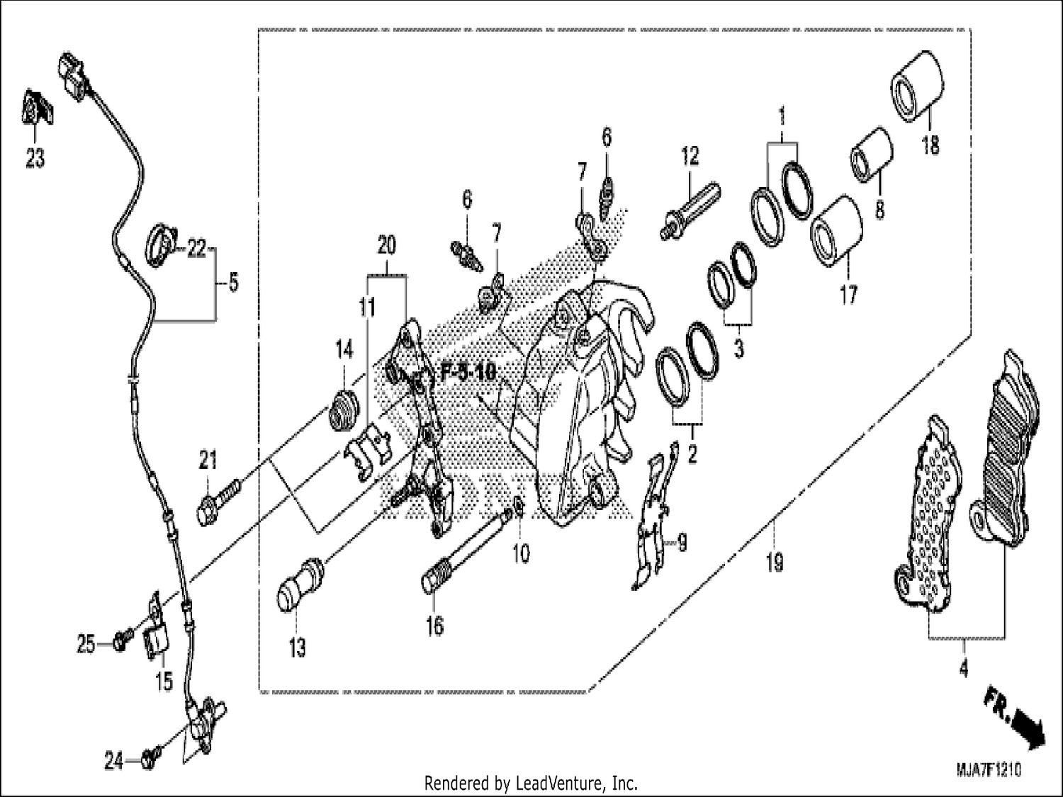  10 FRONT BRAKE CALIPER