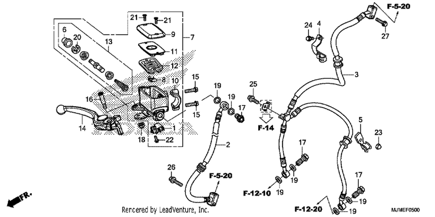  FRONT BRAKE MASTER CYLINDER