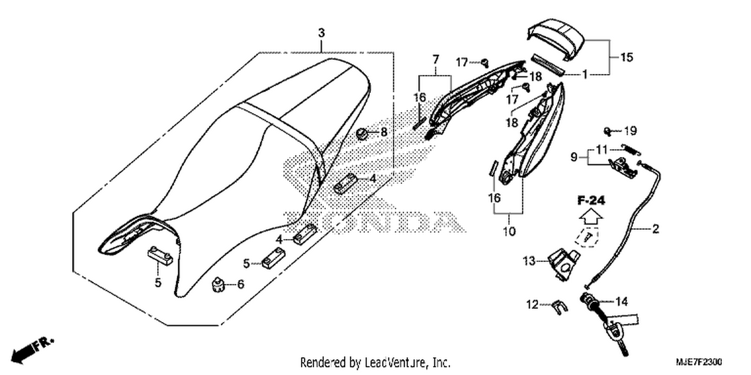  SEAT/REAR COWL