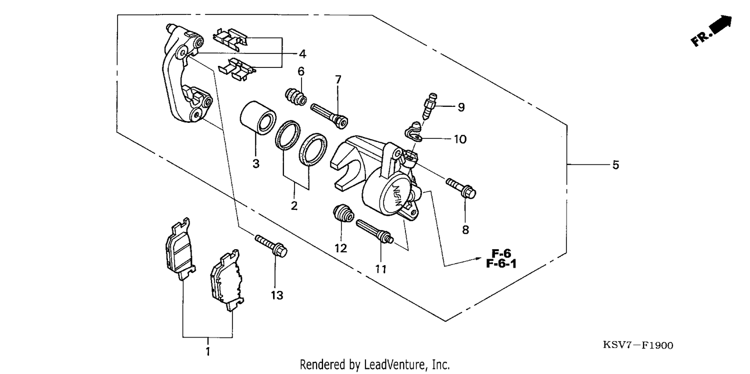 REAR BRAKE CALIPER