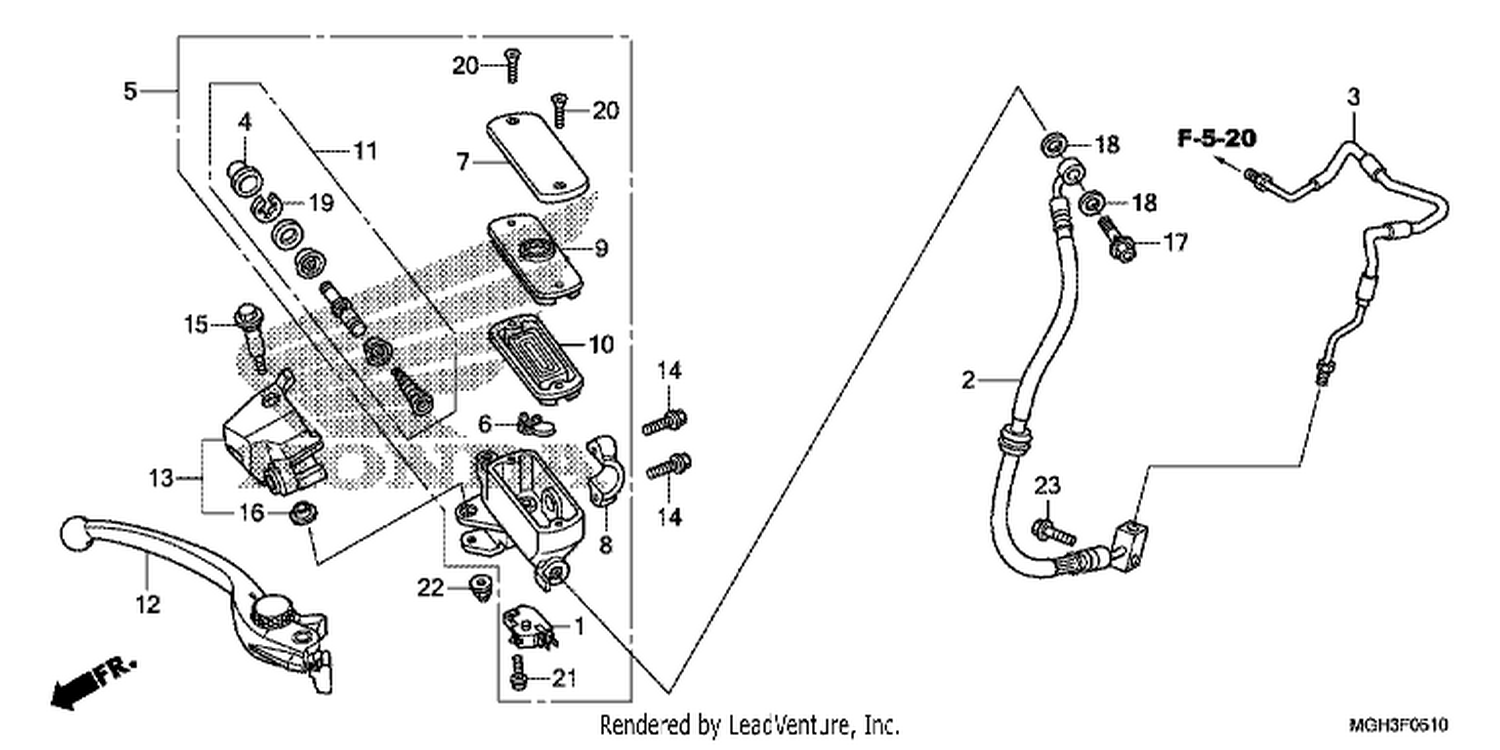  10 FR. BRAKE MASTER CYLINDER