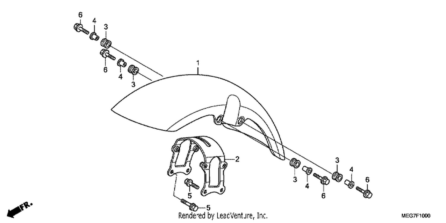  FRONT FENDER (VT750C2B)