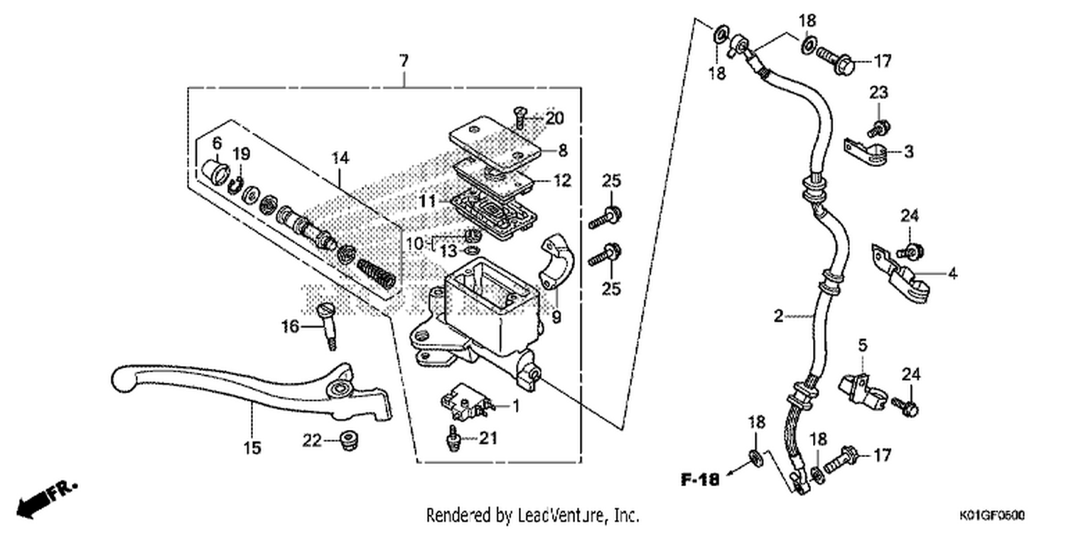  FRONT BRAKE MASTER CYLINDER