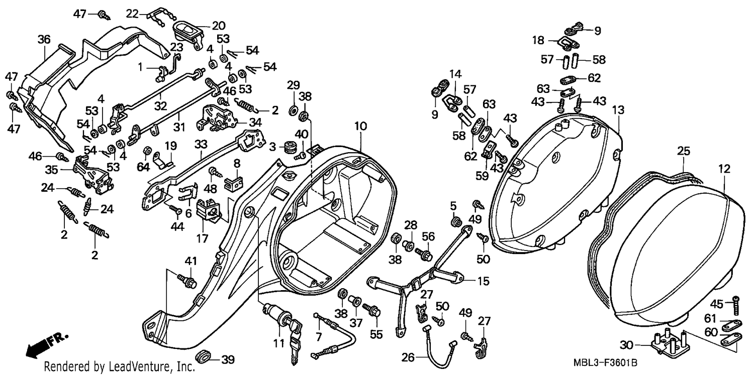 L. SADDLEBAG (NT650VW/X/Y/1)