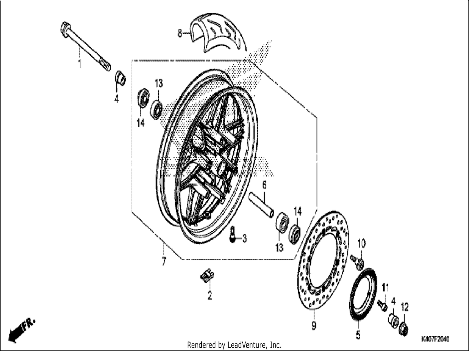  40 FRONT WHEEL