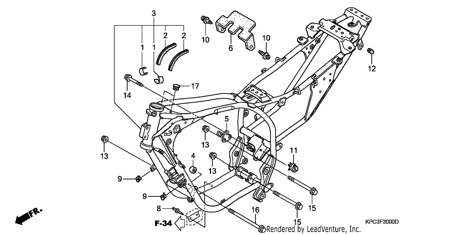 FRAME BODY (XL125V1/2/3/4/5/6)