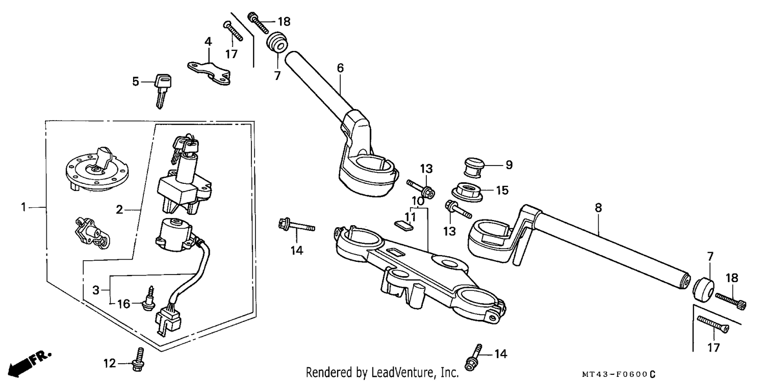 HANDLE PIPE/TOP BRIDGE