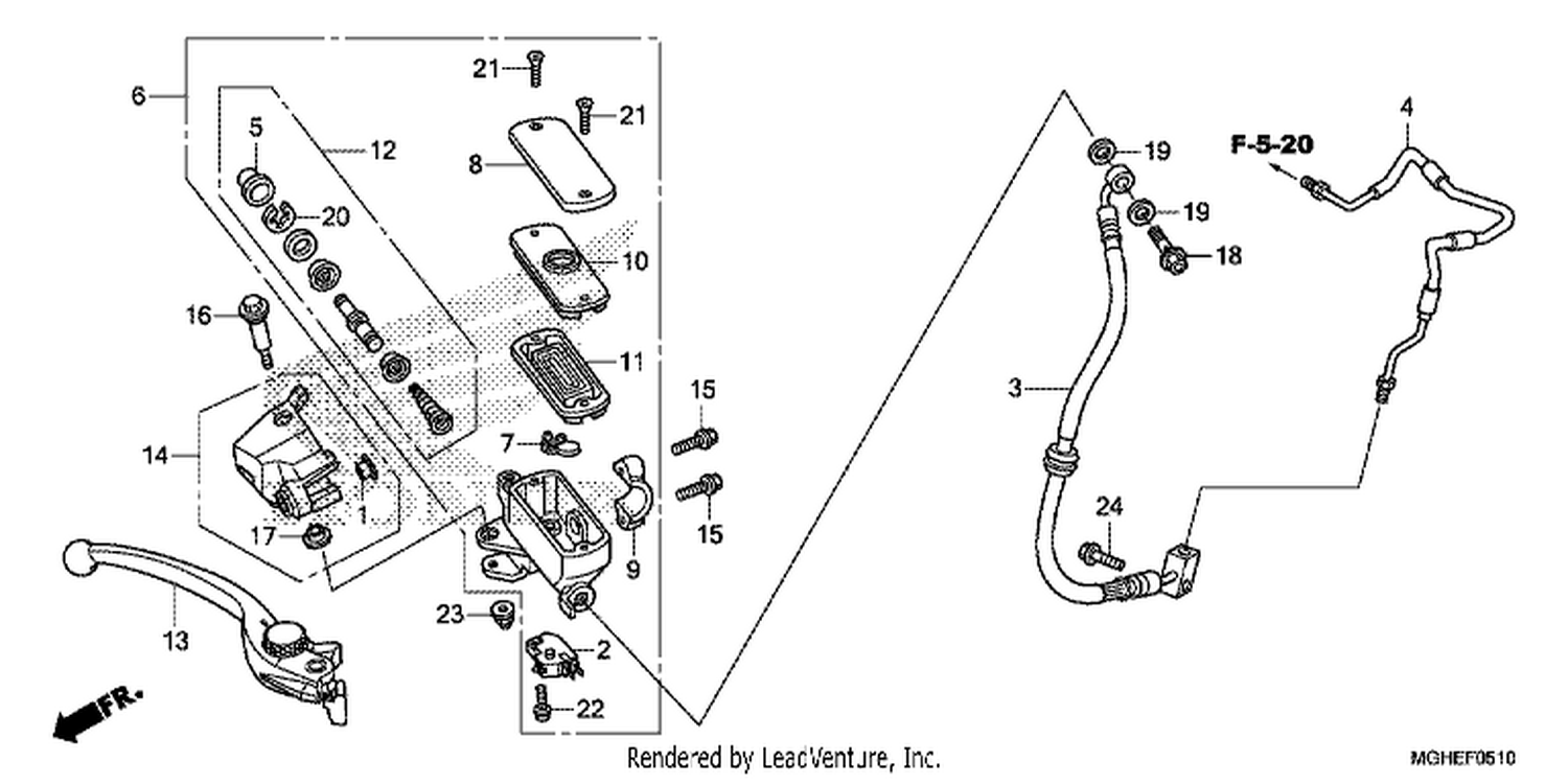  10 FR. BRAKE MASTER CYLINDER