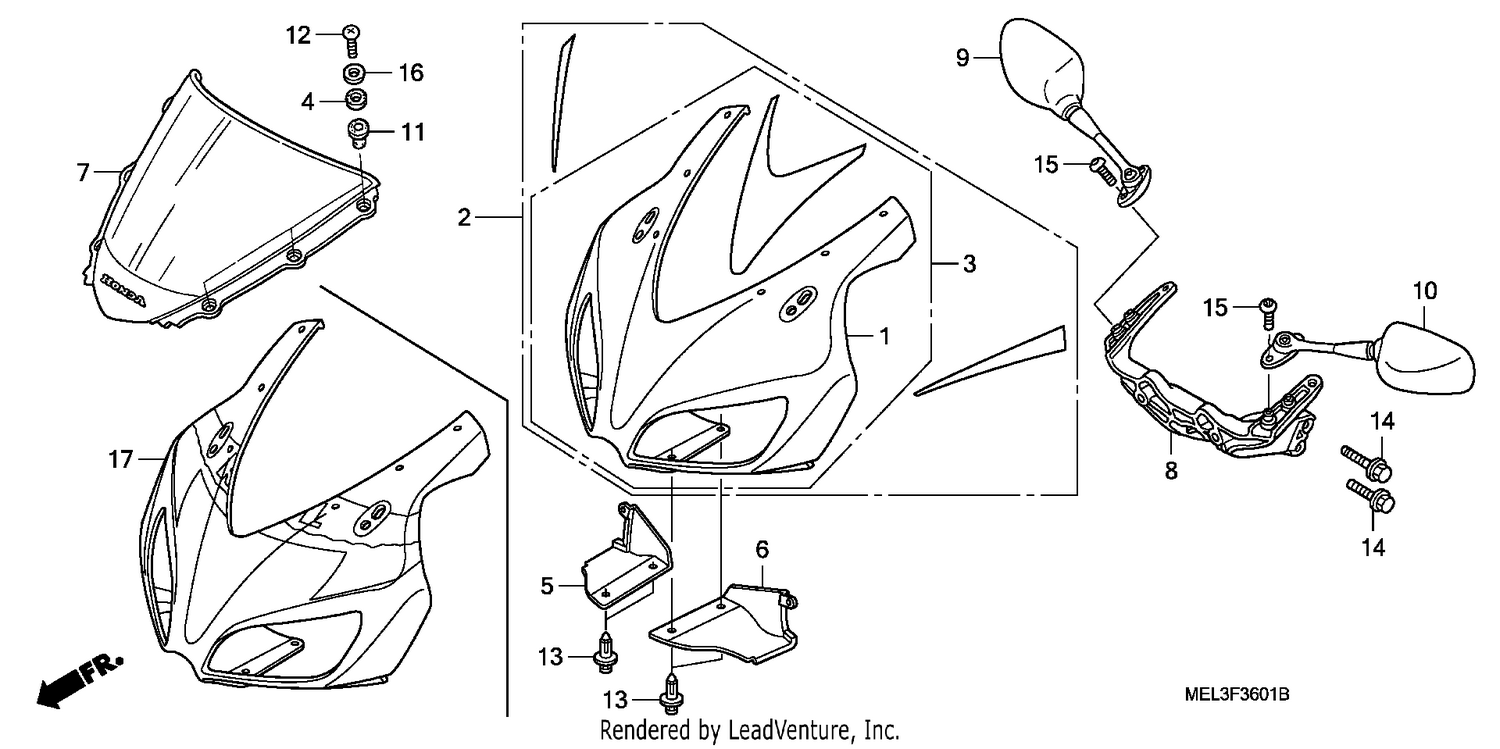 UPPER COWL (CBR1000RR6/7)