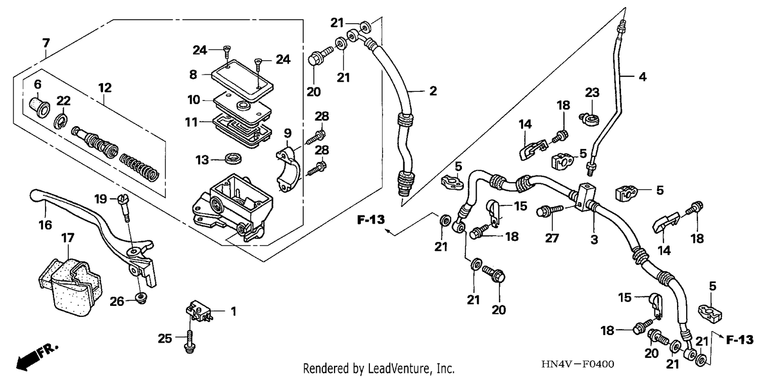 FR. BRAKE MASTER CYLINDER