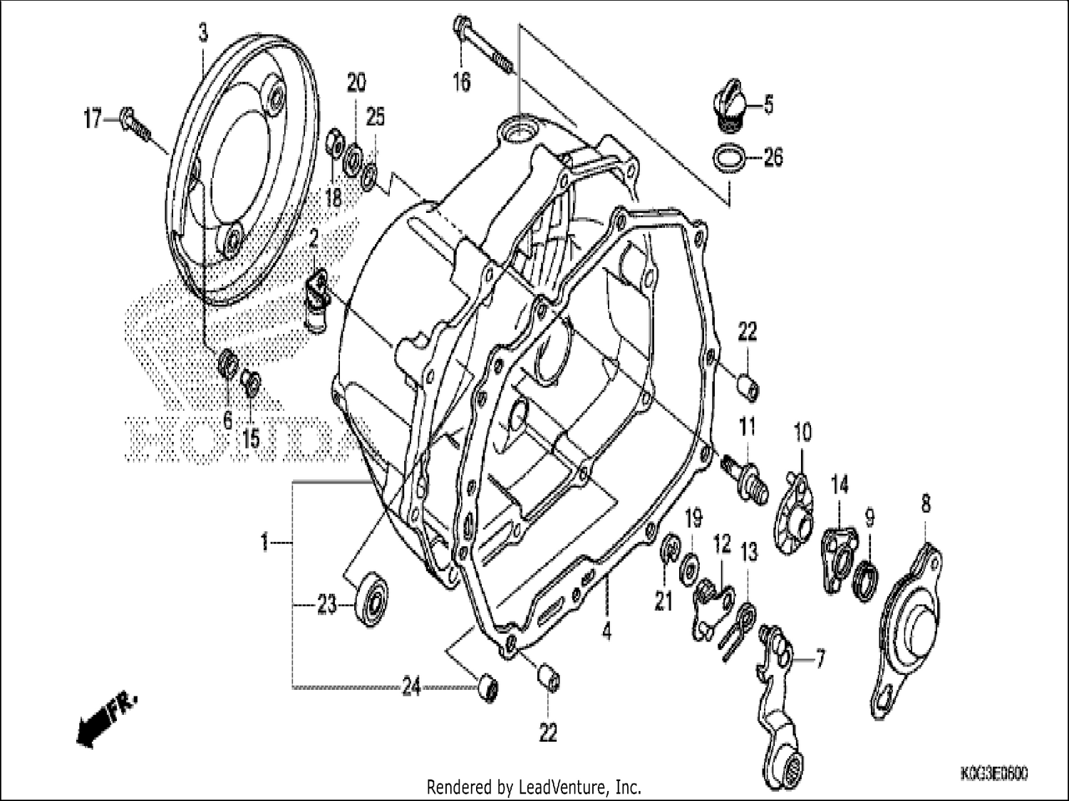  RIGHT CRANKCASE COVER