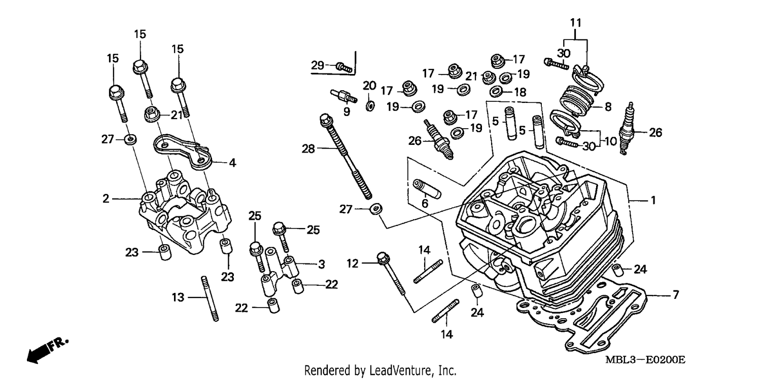 FRONT CYLINDER HEAD