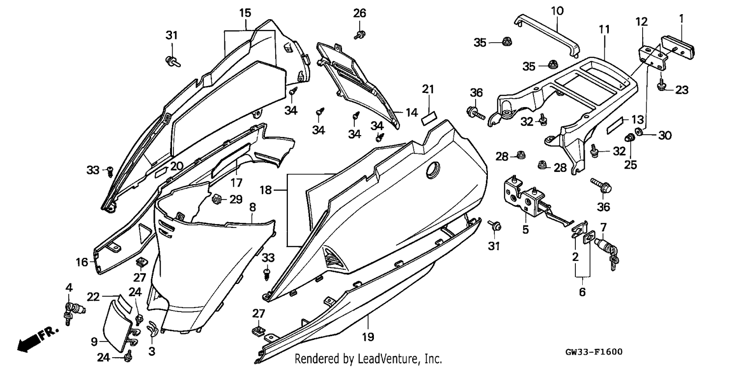 BODY COVER/REAR CARRIER
